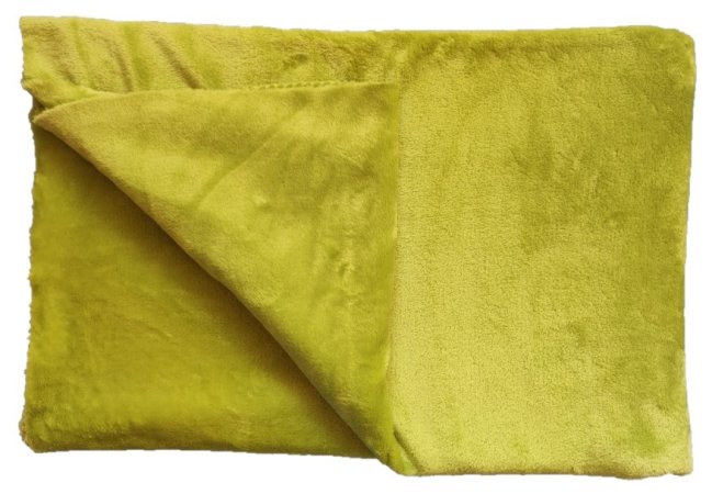 Deka flanel fleece - světle zelená - 70 x 100 cm