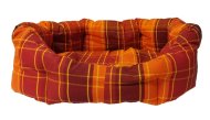 Pelech pro domácí mazlíčky - oranžovočervená kostka  45 x 30 cm